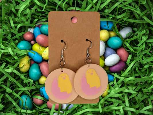 Easter Chick Cookie Earrings