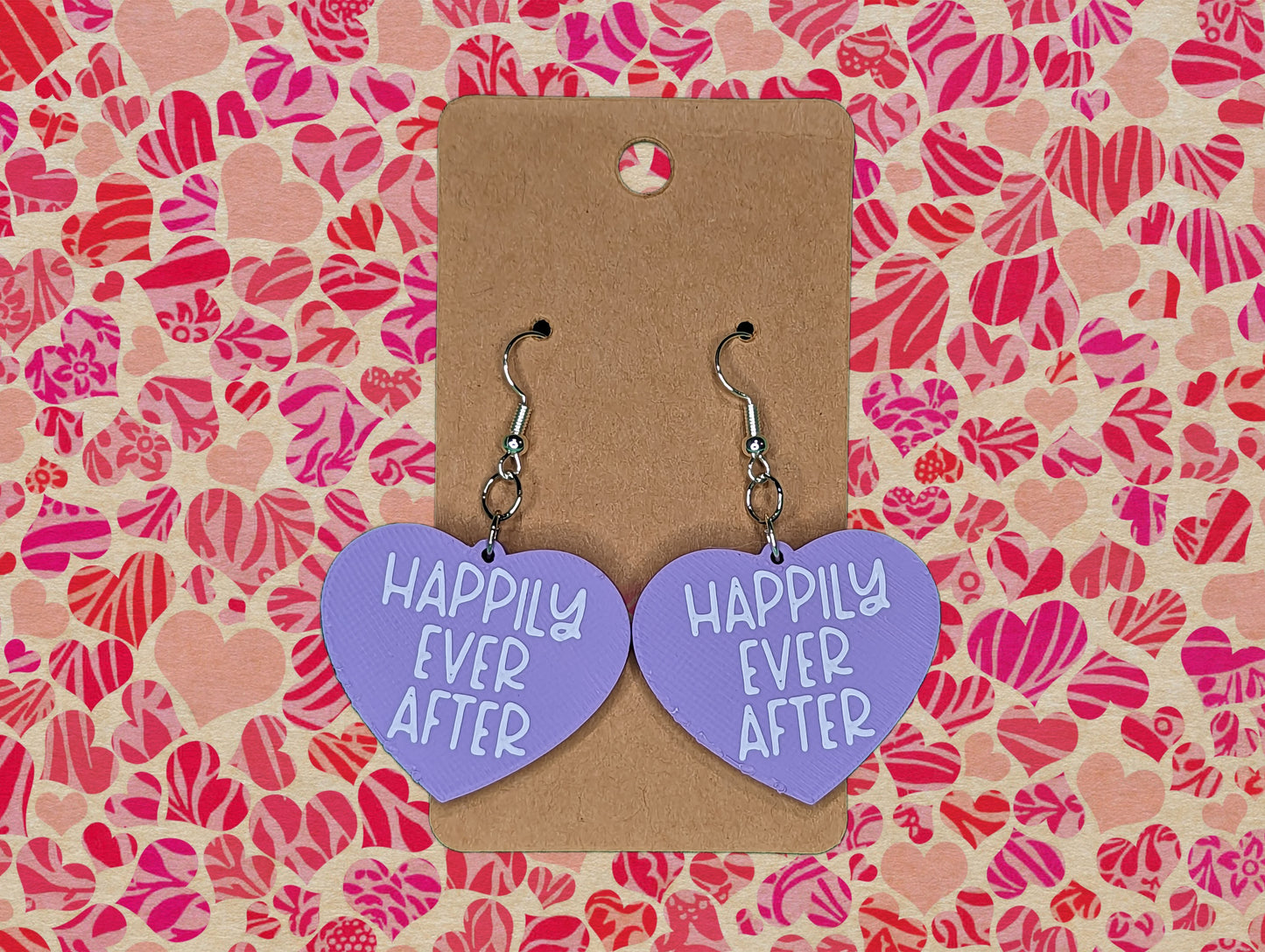 Conversation Heart Dangle Earrings