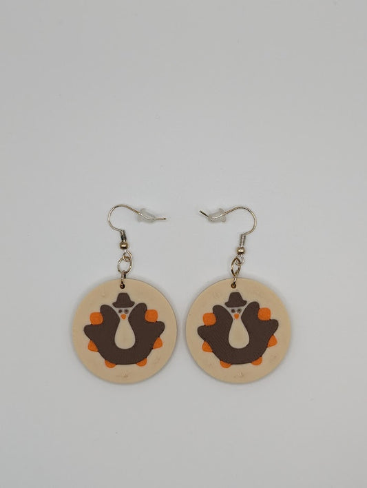 Thanksgiving Turkey Cookie Earrings