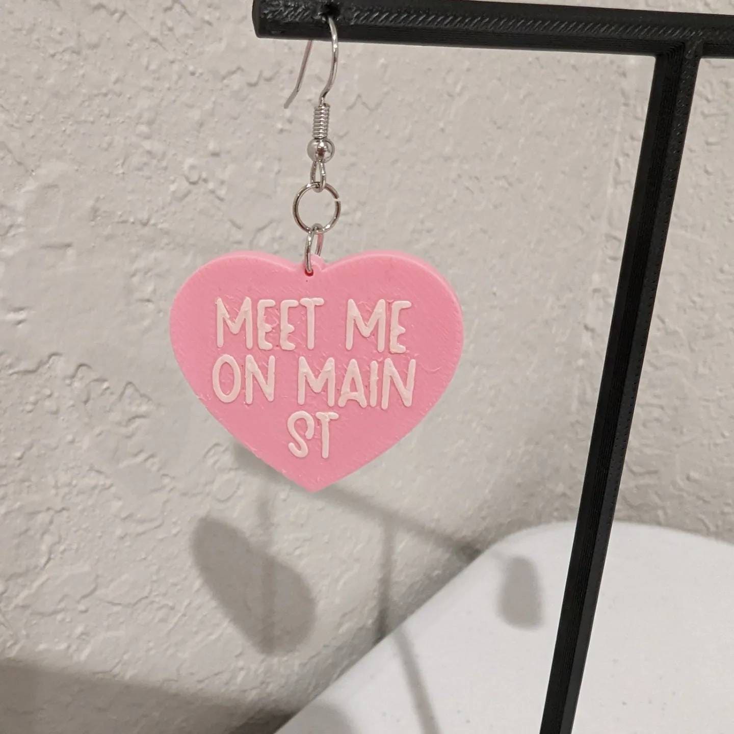 Conversation Heart Dangle Earrings