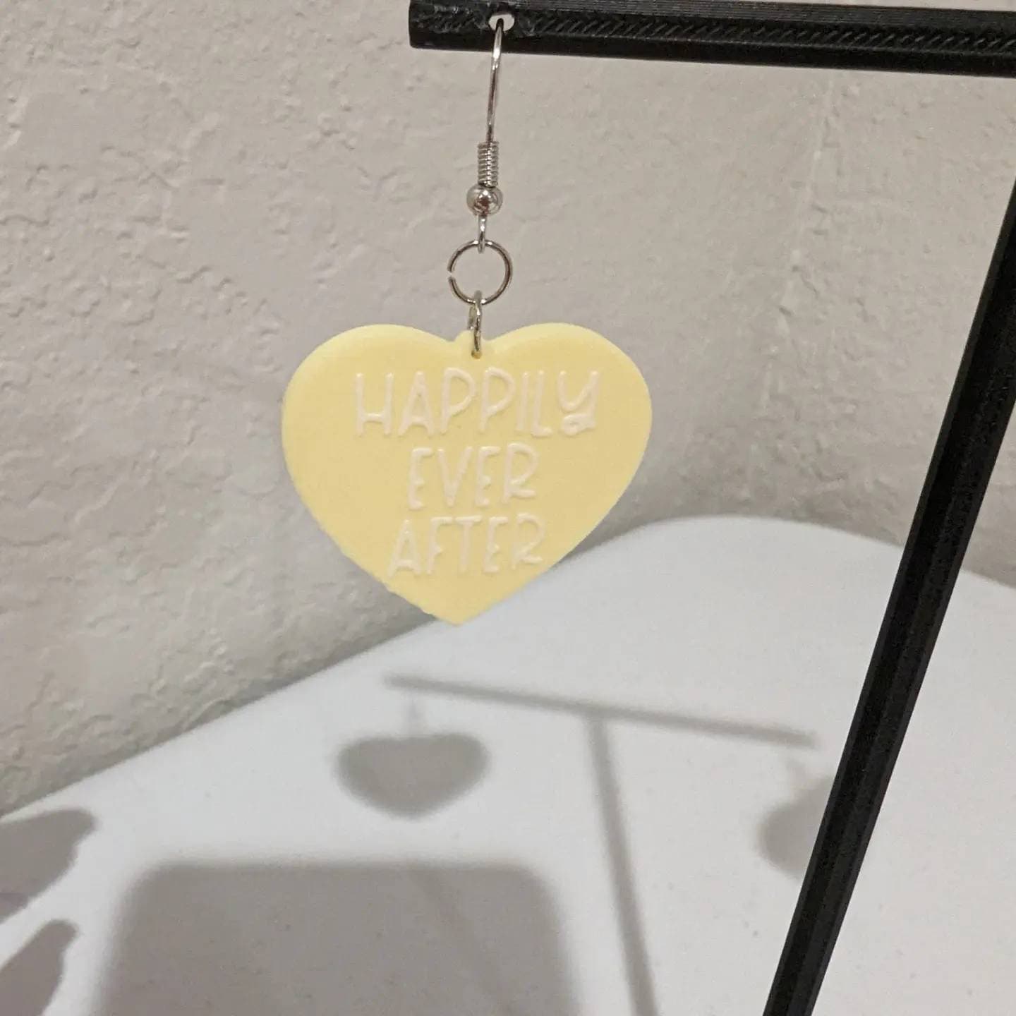 Conversation Heart Dangle Earrings