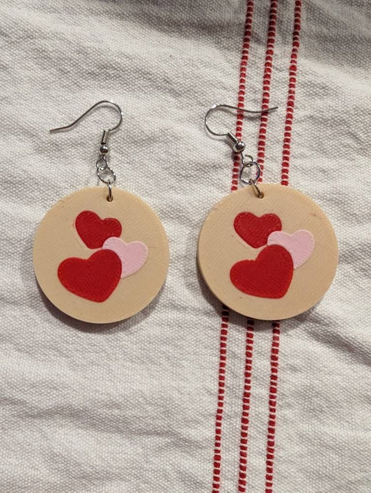 Valentine's Cookie Dangle Earrings