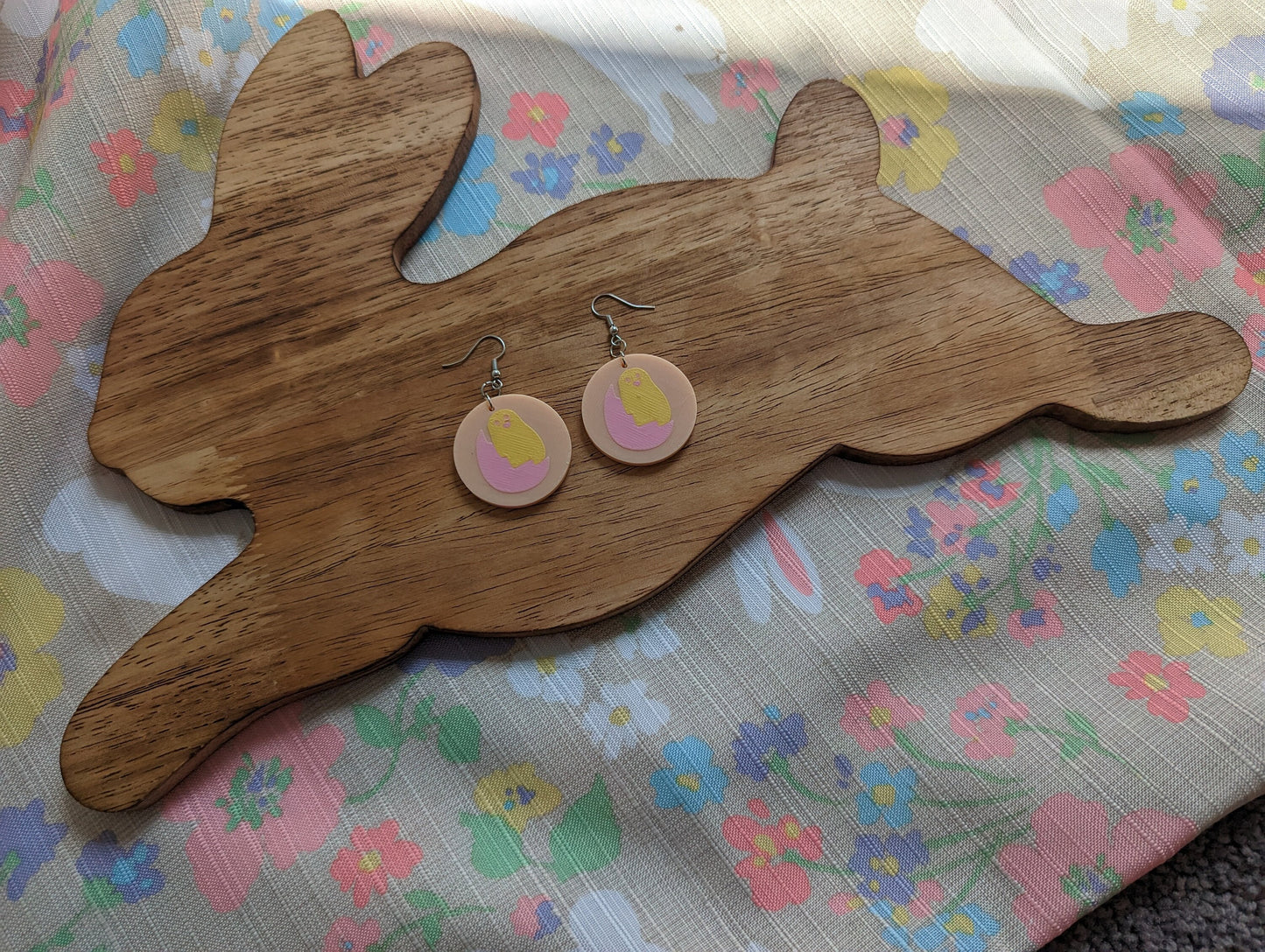 Easter Chick Cookie Earrings