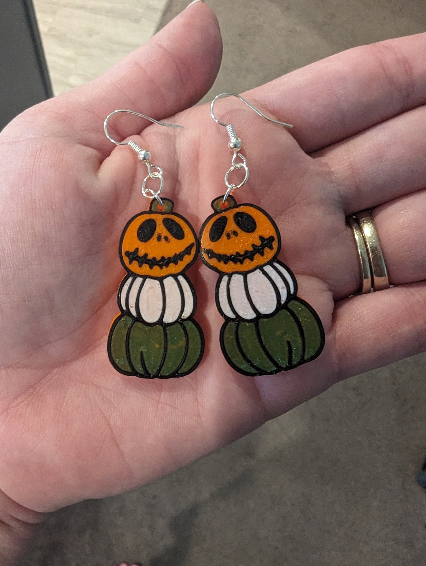 Halloween Pumpkin Stack Earrings